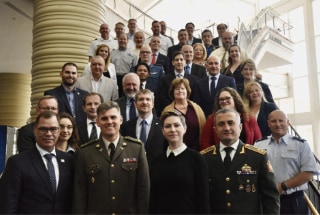 Participants at the Global Partnership Network meeting